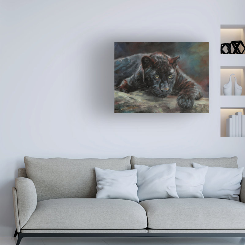«David Stribble Black Panther», art sur toile, H 14 po x l 19 po