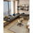 Black Solid Wood L - shaped Desk with Acrylic Base-211248214