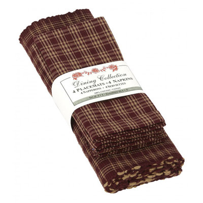 Keiten Rectangle Placemat And Napkin Set