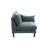 Contemporary 5Pcs Modular Sectional Set One Arm Chairs Armless Chair Ottoman L-Shaped Sectional Mineral Morgan Fabric-1160514372