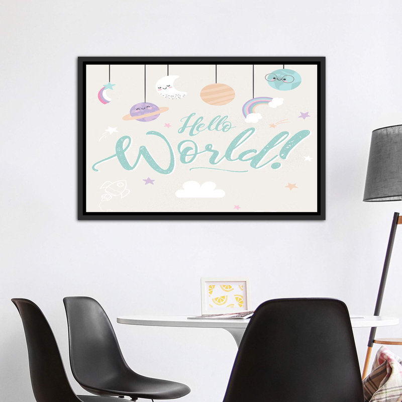 «Baby Beyond Cute I» par Angela Nikeas - impression d'art graphique, Pas de tapis, Toile avec cadre noir