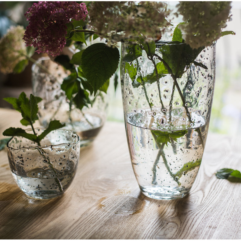 Vase de table en verre Sistrunk, H 5 po x l 4 po x P 4 po