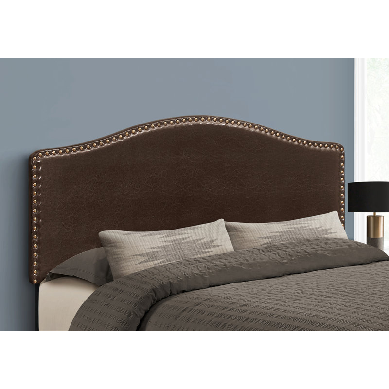 Camira Upholstered Headboard, Dark Gray, Queen
