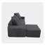 Canapé modulaire convertible convertible en tissu de microfibre populaire (85 x 54,3 x 23,6 pouces)-121378619