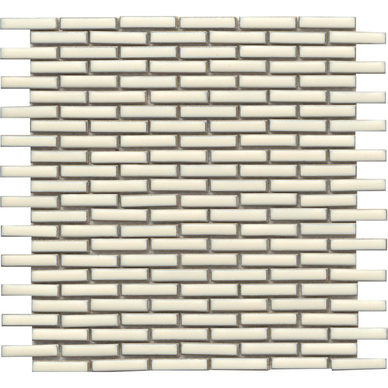 Regala™ 12" x 12" Porcelain Brick Joint Mosaic Wall Tile, Bequest