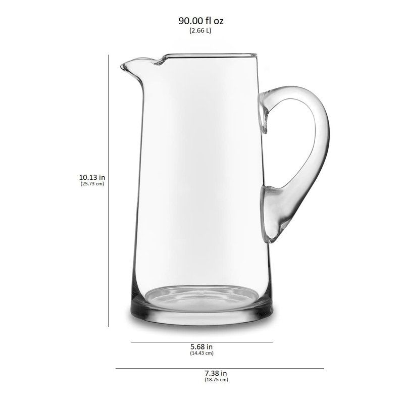Libbey Cantina Glass Pitcher, 90-ounce