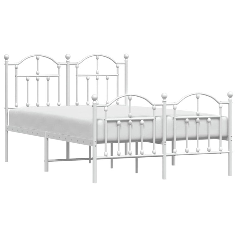 Aquinas Bed, White, Small Double (4')