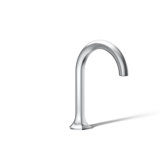 Occasion Sink with Cane Design Single Hole Faucet Bathroom Faucet with Drain Assembly