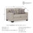 Upholstered 53'' Loveseat-1933835013
