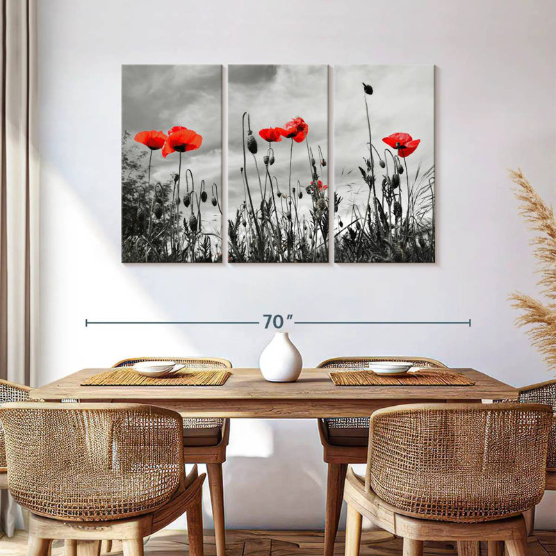 Coquelicots Harnek, H 36 po x l 57 po