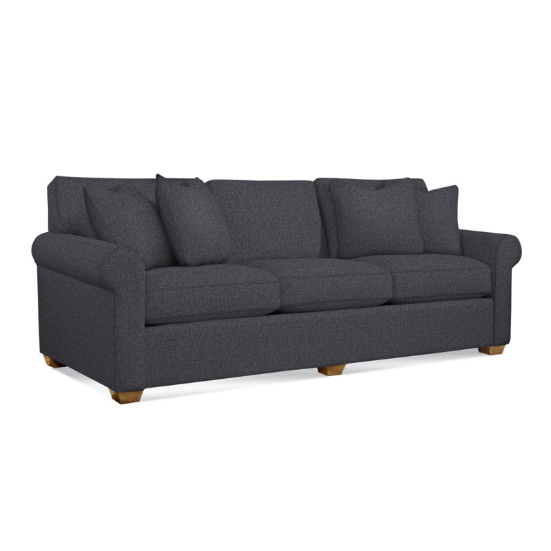 Bedford Sofa, Light Blue Performance Fabric; 0851-55, Havana