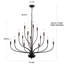 Lustre de style bougie Sebron 9/12-819549560-822703432