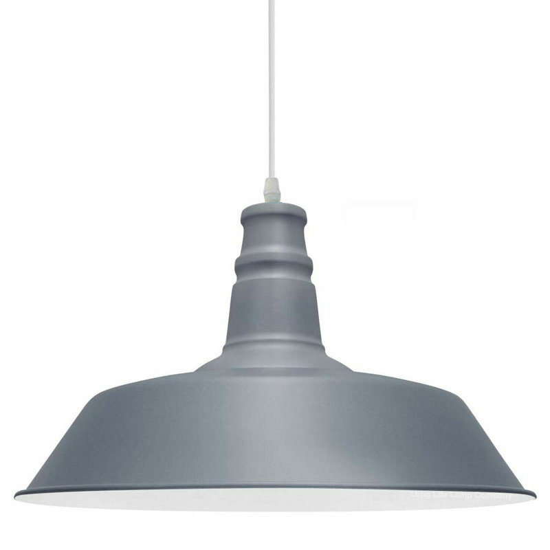 1 - Light Single Pendant, Grey