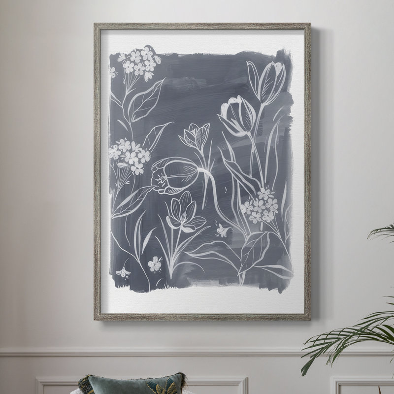 Early Spring Blooms II Framed Print - Solid Wood, 11" H x 9" W