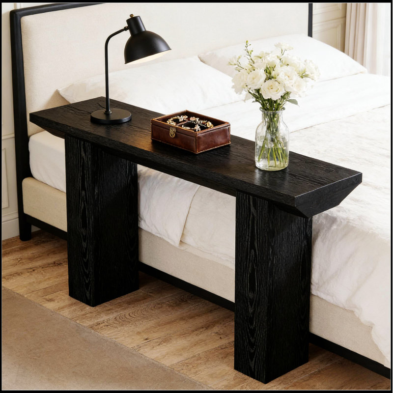 Console de conception triangulaire, table d'entrée moderne avec une finition élégante pour une esthétique et un gain de place accrus
