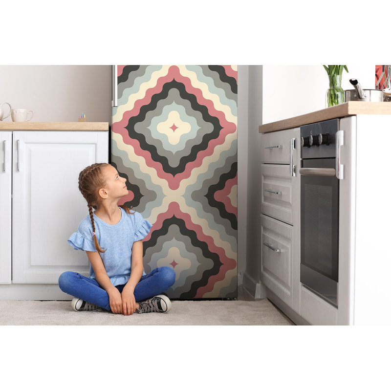 Abstract Non-Wall Damaging Door Decal