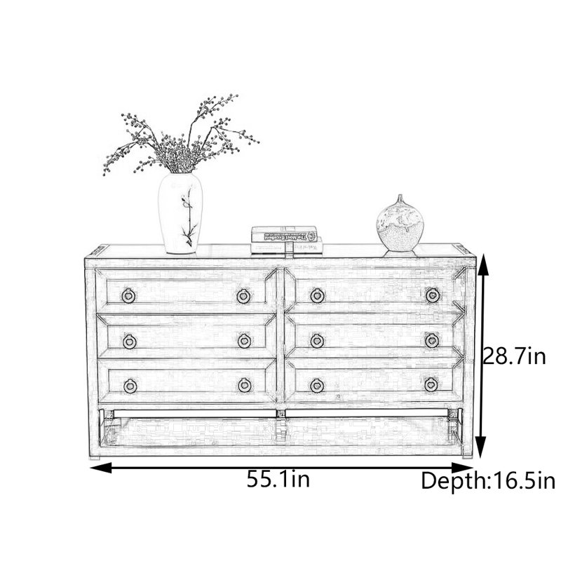 Armoire d'entrée en bois de camphre massif, Bois brun