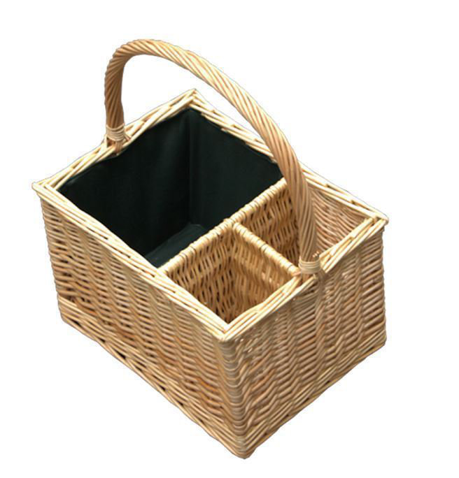 2 Bottle Wine Basket with Lining