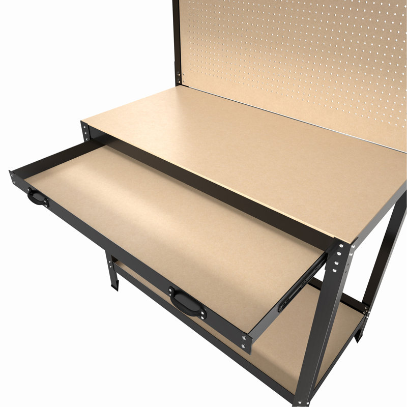 Table de travail 63 po avec rangement et outils