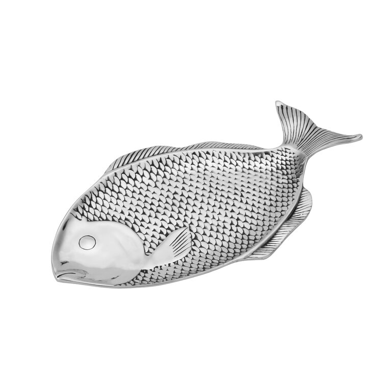 WLAR Wilton Armetale® Sea Life Large Fish Tray & Reviews