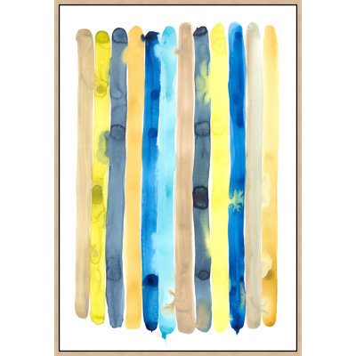 Blue Sticks II Painting by Elena Carlie