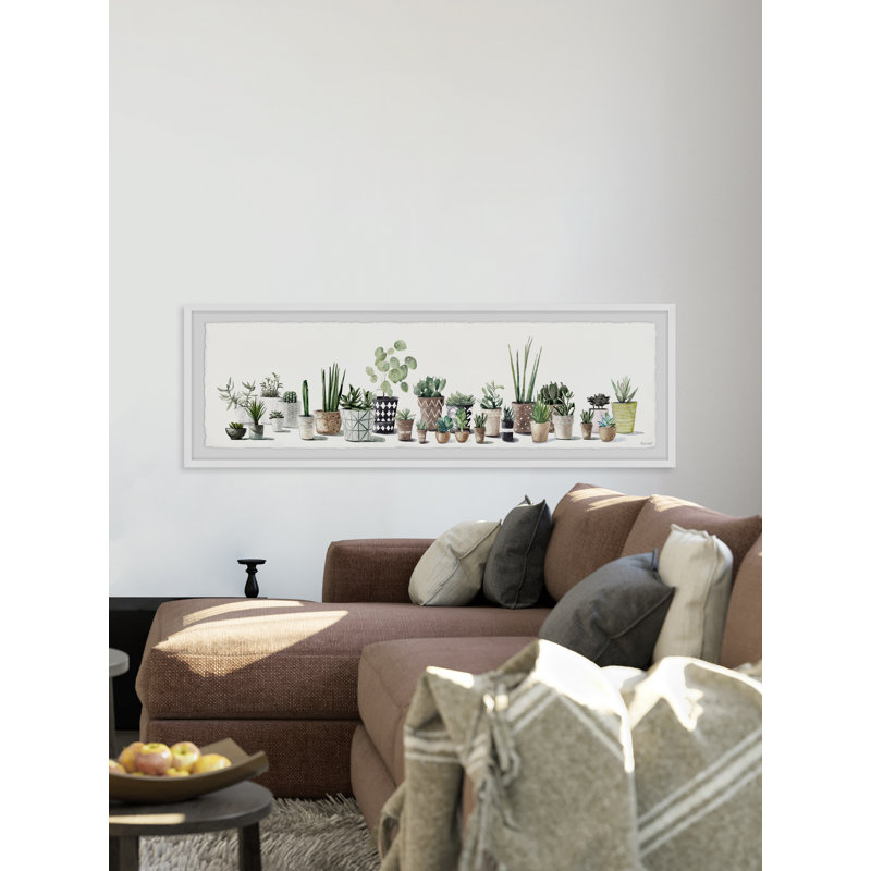 Perfect Plants - Single Picture Frame Painting, 25cm H x 76cm W x 3.81cm D