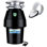 Eco-Logic Mid-Duty 1/2 HP Garbage Disposal with White Flange and Stopper Kit