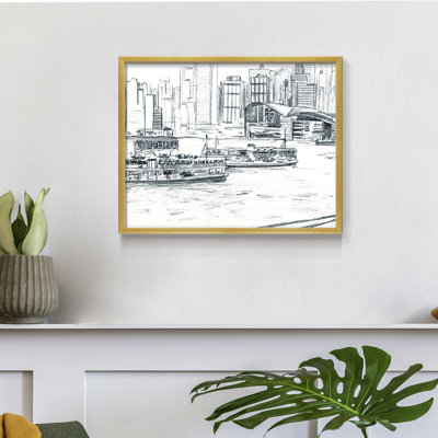 Ferryboats I -Framed Print - Restickable