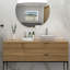 Lavabo vasque de salle de bain en céramique blanche de qualité 16 x 12 pouces - Design moderne attrayant et durable