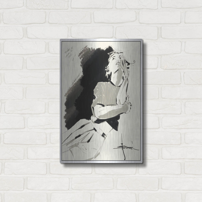 "46 Pensée" par TM Borenstein, H 24 po x l 16 po