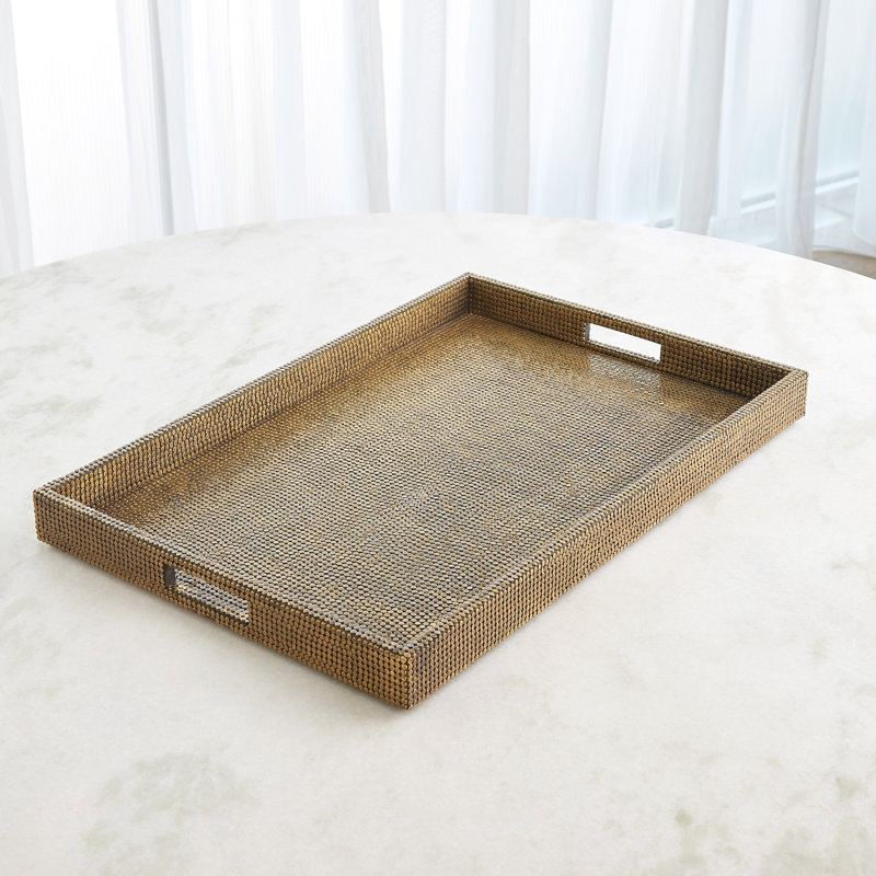 Decorative Tray, 2.25" H x 27" W x 18" D