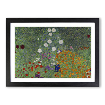 Flower Garden Vol.1 by Gustav Klimt - Picture Frame Painting on MDF