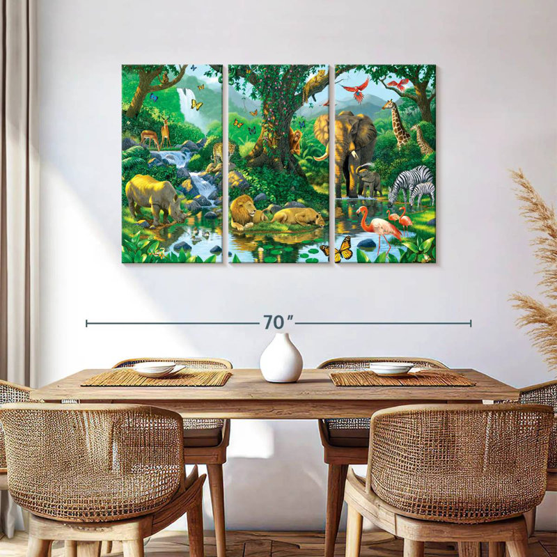 Brampt Jungle Harmony, 36" H x 57" W