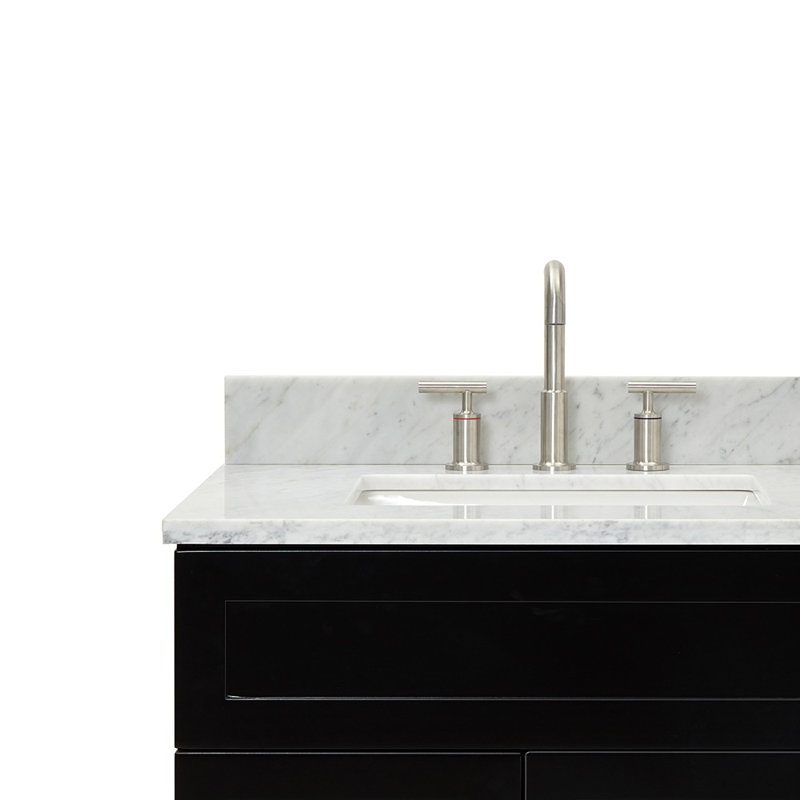Ensemble de meuble-lavabo simple 43 po Partham, Noir