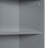 Gray Tall Storage Cabinet With 3 Drawers And Adjustable Shelves For Bathroom, Study, Office And Interior, MDF Board With Painted Finish-471948678