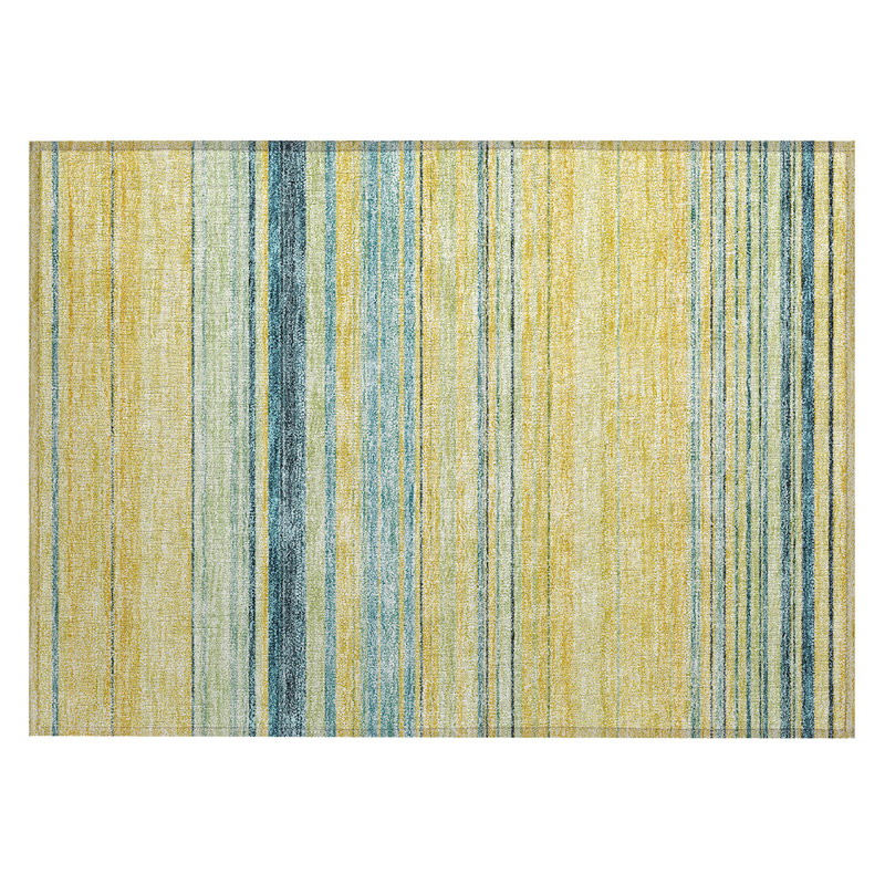 Chayden Washable Striped Indoor / Outdoor Rug, Rectangle 1'8" x 2'6"