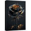 " Istic Black Rose With Golden Highlights Exquisite " on Canvas-99543164