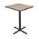 Cain Square X-Base Cafe Table