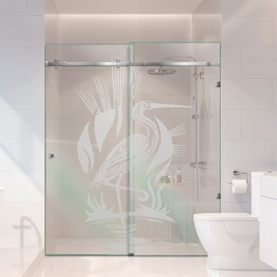 Portes de douche en verre de 60 po x H 80 po