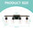 4-Light Modern Bathroom Vanity Light | Black And Gold Finish With Clear Glass Shades-1361519322-1364296625
