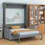 Lit escamotable mural Murphy avec coussin-859075535