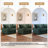 3 - Piece Upholstered Green Faux Rabbit Fur Flannel Modular Sectional Sofa with Throw Pillows & Removable Ottomans-2100778611