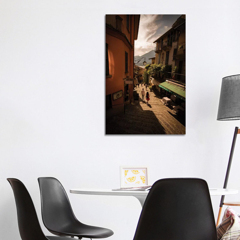 Bellagio, Lake Como, Italy by Enzo Romano - Print on Canvas, 101.6cm H x 66.04cm W x 3.81cm D, Wrapped Canvas