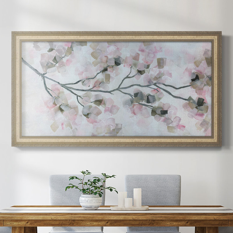 Fleurs de cerisier - Cadre photo sur toile, H 25 po x l 45 po x P 1 po