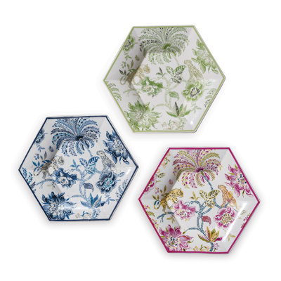 Williamsburg Porcelain Decorative Plate - Set of 3