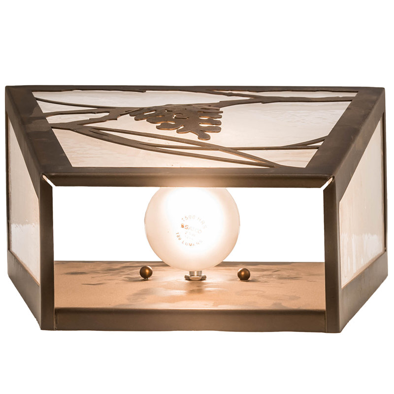 Plafonnier encastré 2 lumières pins Wynsum
