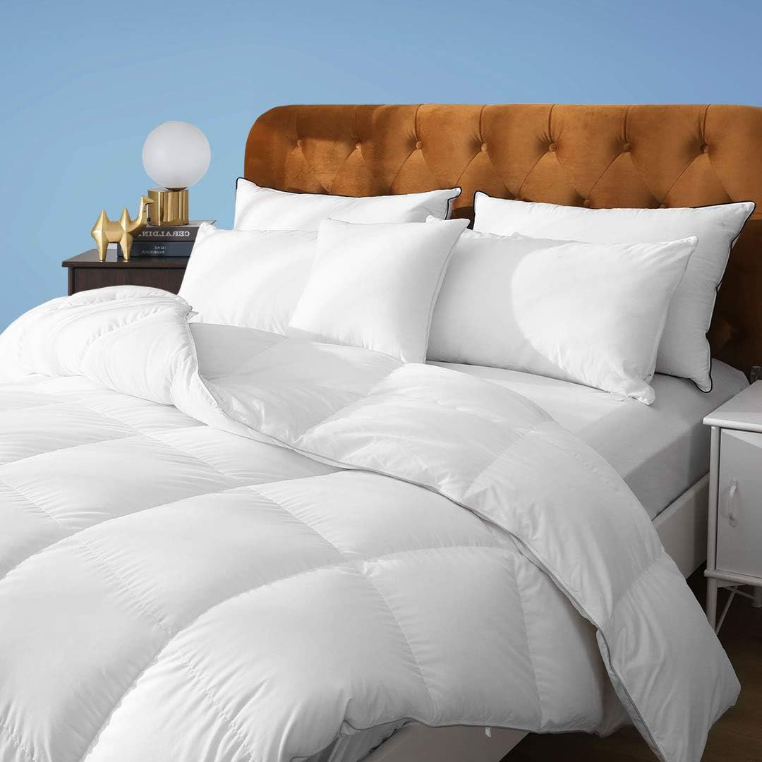 750 FP All Season Goose Feathers Down Comforter,Hotel Collection Duvet Insert Alwyn Home 