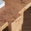 Table de bout Minimal Acajou