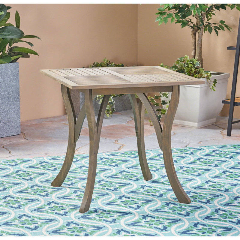Table carrée en bois 31,5 po Hermosa
