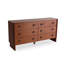 Armoire d'appoint en bois manufacturé brun foncé